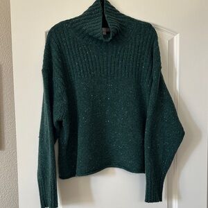 J. Crew Dark Green Turtleneck Sweater
